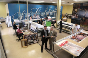 Wide Format Print Area in Life Celebration Digital  Print Center