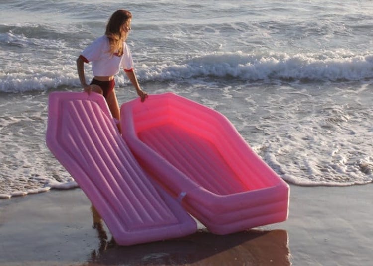 inflatable coffin