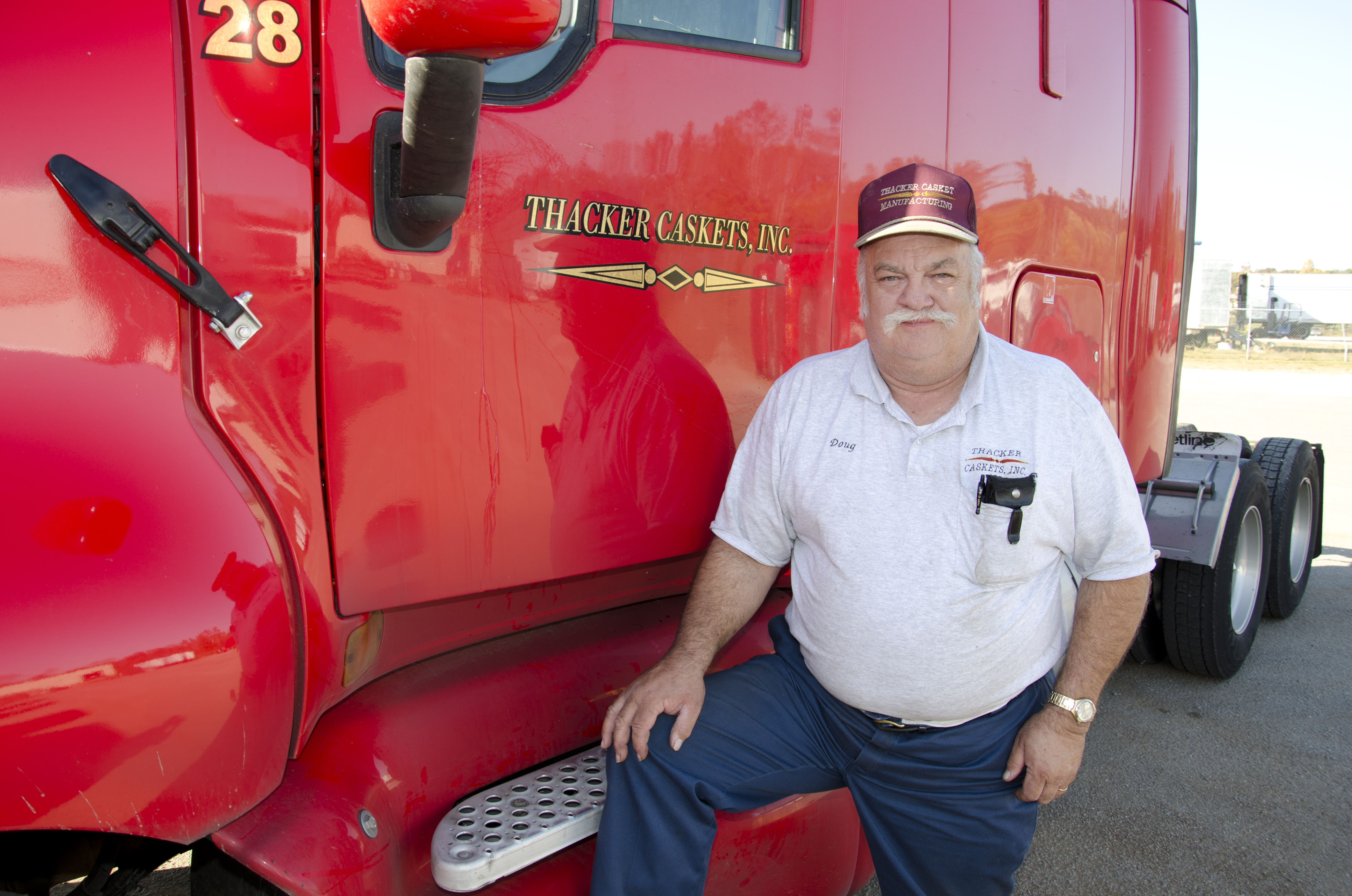 Doug Troup has worked as a tractor trailer driver for Thacker & Loretto Casket for almost 40 years. He plays a critical “behind the scenes” role in making sure product gets to where it needs to be.