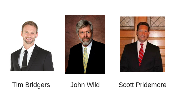 Tim Bridgers, John Wild, Scott Pridemore