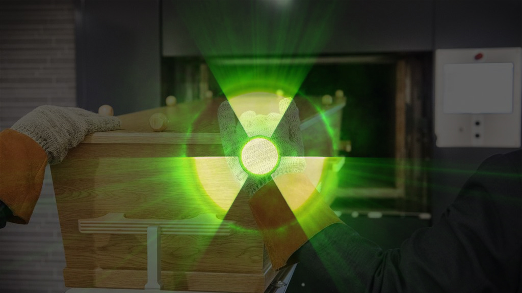 radioactive cremation