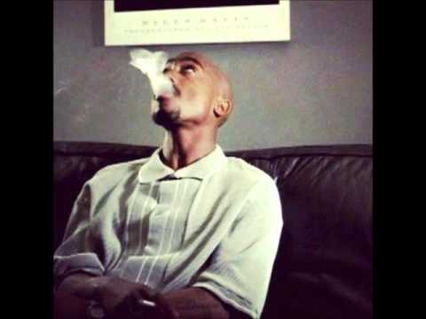 Tupac Shakure Smoking Weed