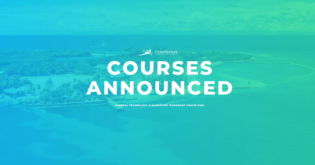 FrontRunner Announces Courses For 2020 Funeral Technology and Marketing Cruise