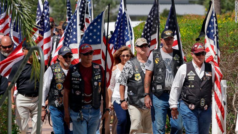 Veterans service for Edward Pearson