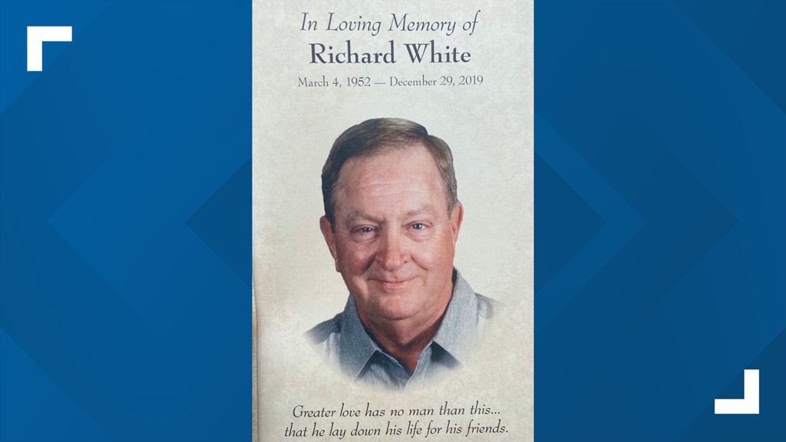 Funeral program for Rich White