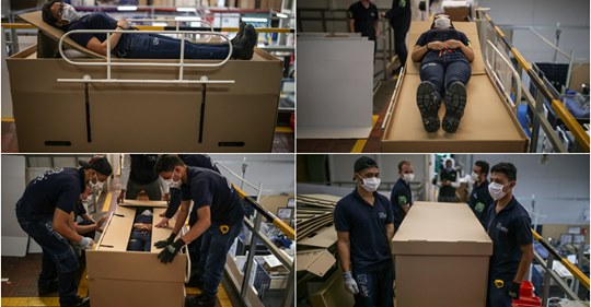 Colombia Firm's Bed-Coffin