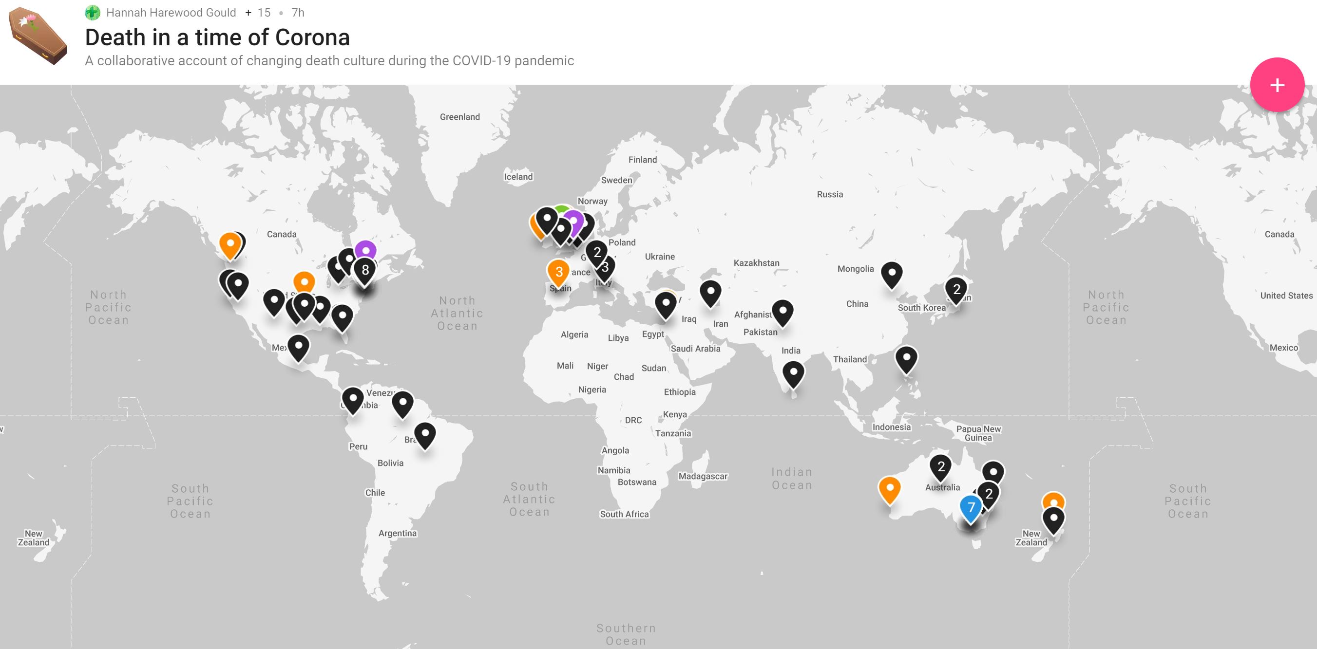 DeathTech Research Map