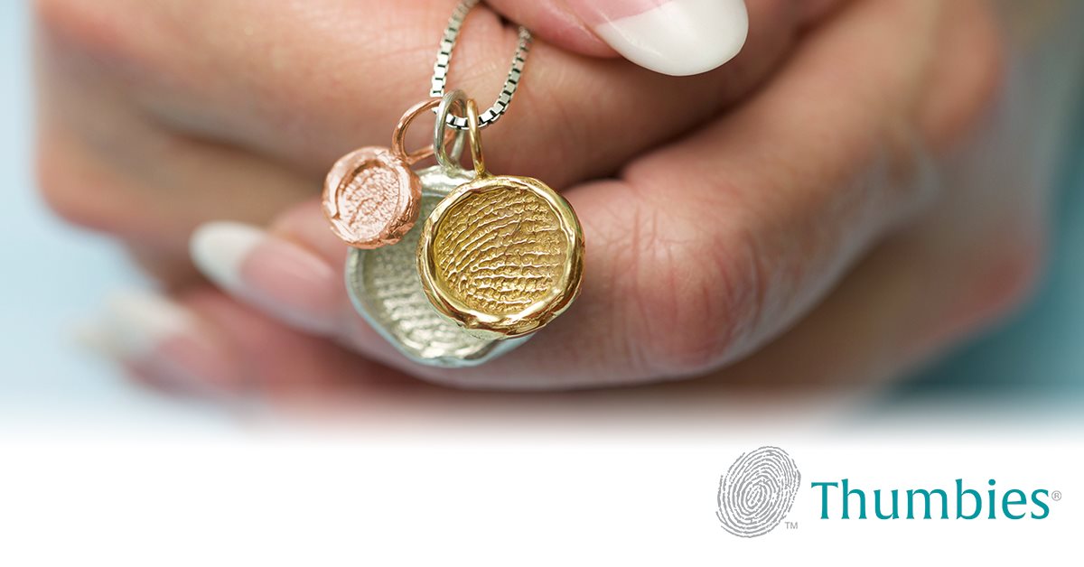 Thumbies® The Original, Authentic Fingerprint Keepsake Jewelry