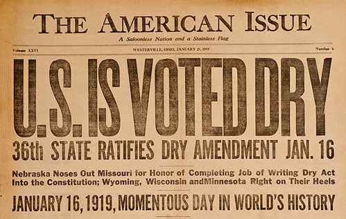 US Voted Dry 1919