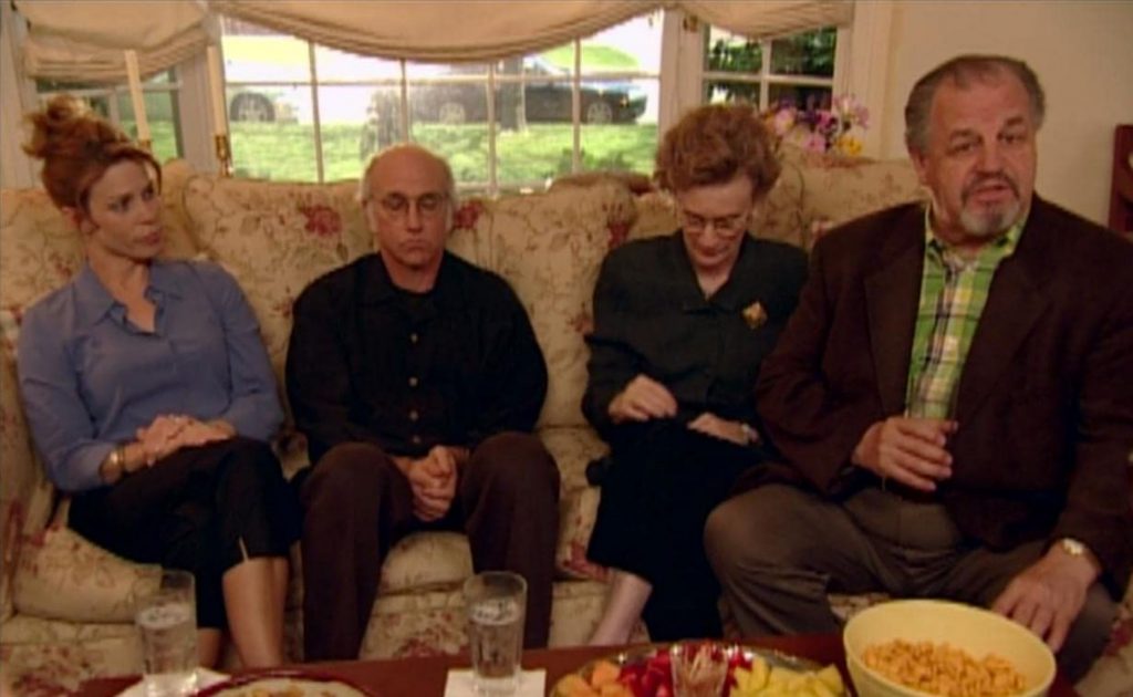 Scene from Curb Your Enthusiasm Death Positive Episode