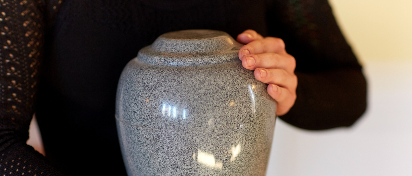 Urn with Alkaline Hydrolysis Cremains