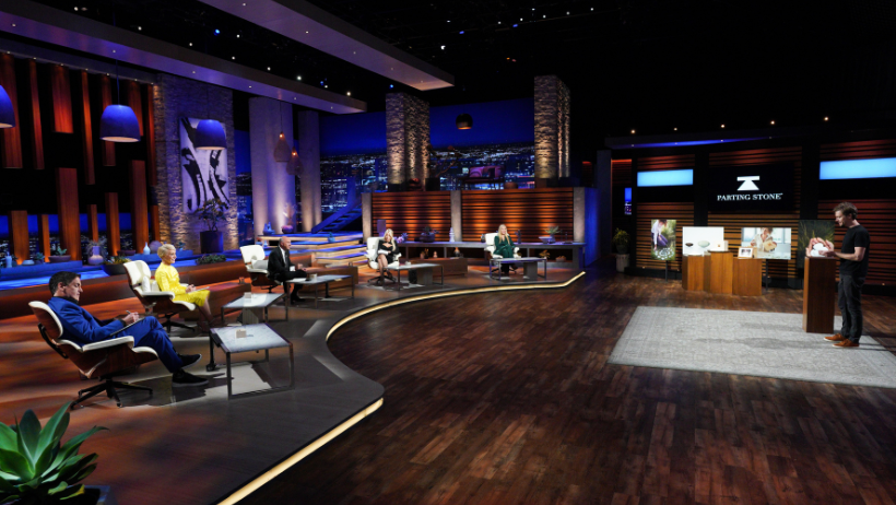 Justin Crowe, of Santa Fe-based Parting Stone, appears on an episode of “Shark Tank.” The guest shark for the episode is Gwyneth Paltrow.
