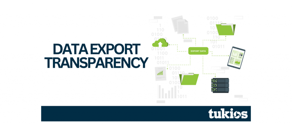 Tukios Data Export Transparency Graphic