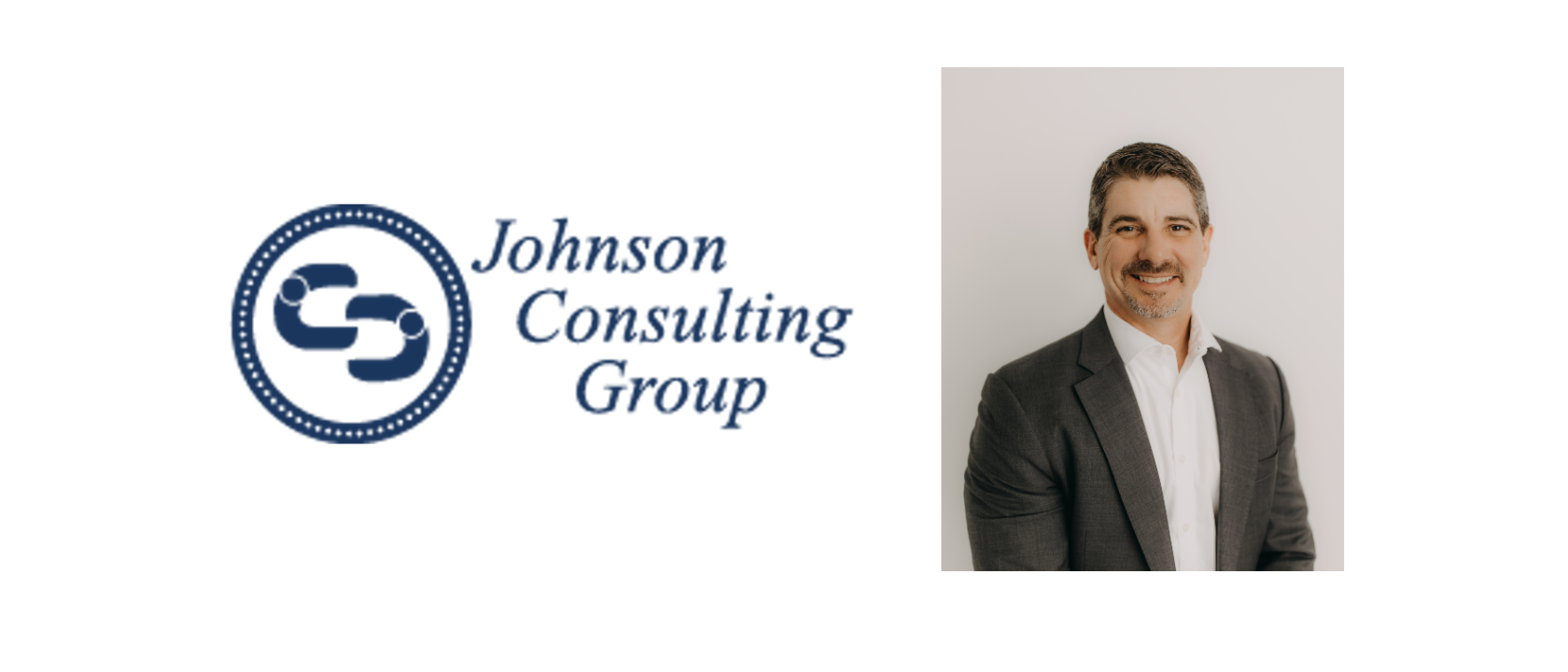 Johnson Consulting Logo and Derrick Hussman