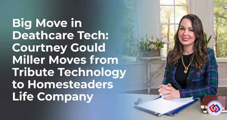 Courtney Gould Miller, a well-known leader in funeral service technology and digital strategy, is transitioning from Tribute Technology to join Homesteaders Life Company as Chief Growth Officer.