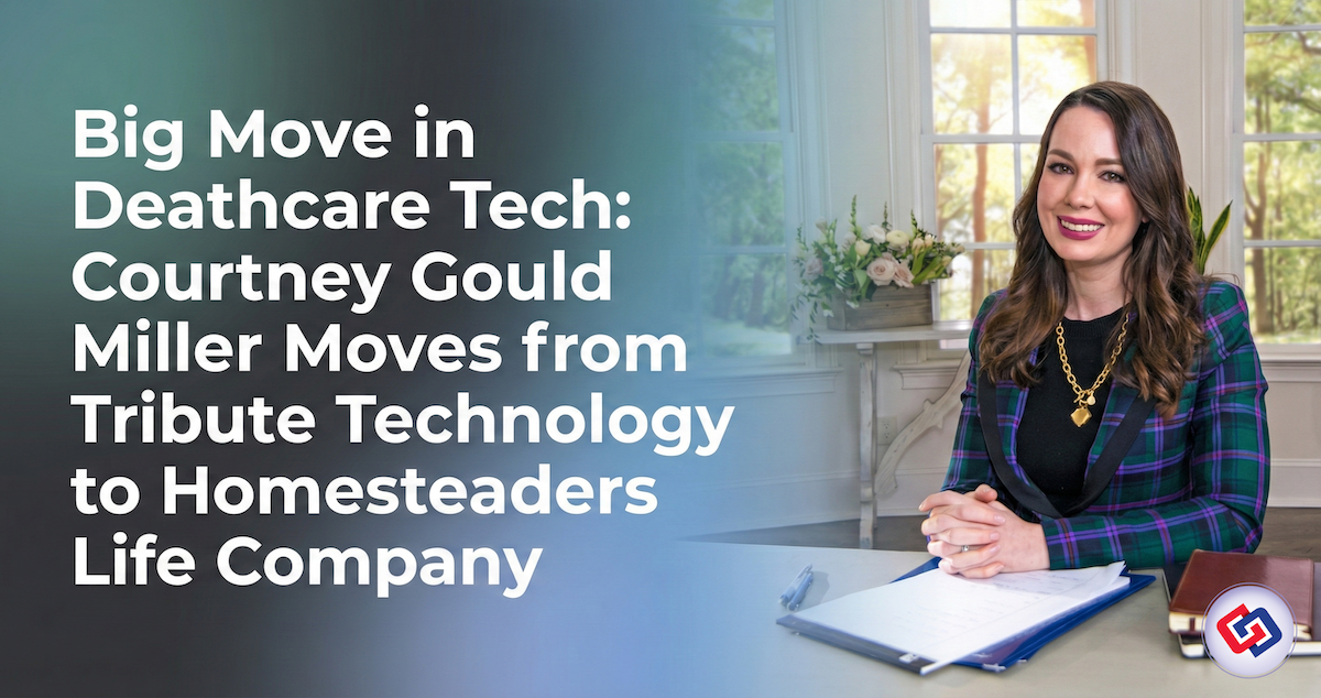 Courtney Gould Miller, a well-known leader in funeral service technology and digital strategy, is transitioning from Tribute Technology to join Homesteaders Life Company as Chief Growth Officer.