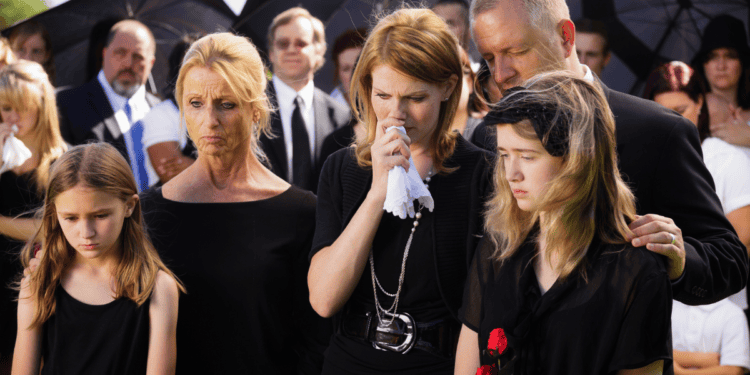 Group of sad people