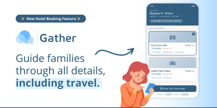 Gather Launches New Hotel Booking Tool For Funeral Homes and Families