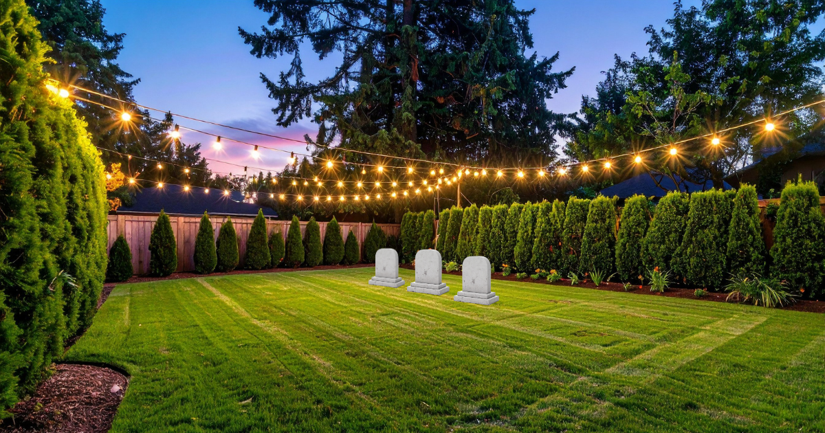 Backyard burial