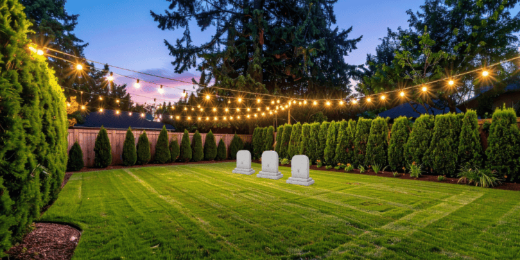 Backyard burial