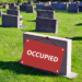 Occupied grave plot