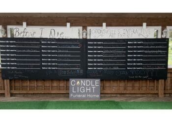a photo of the before I die wall at Candle Light by Craig Witzke