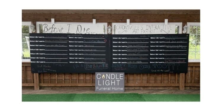 a photo of the before I die wall at Candle Light by Craig Witzke