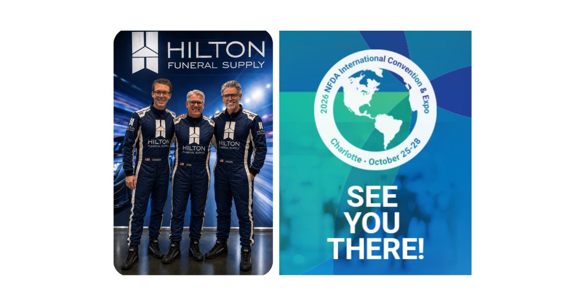 hilton funeral supply and 2026 nfda logos